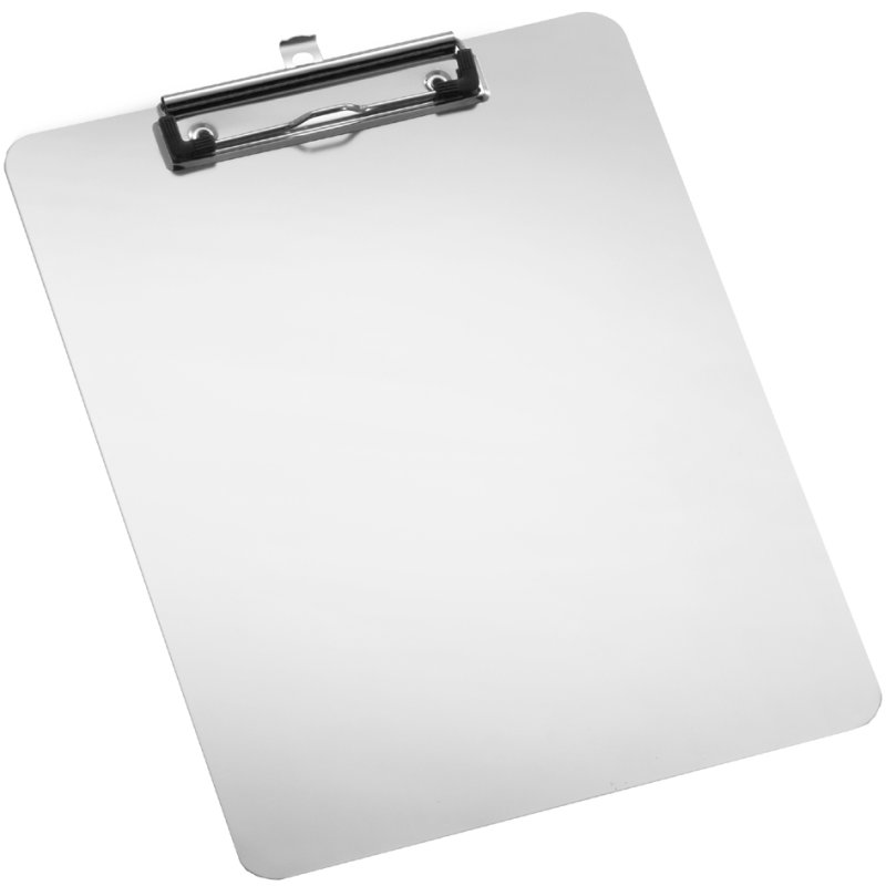 Wonday presse-papiers aluminium A4, pince nickelée, œillet de suspension
