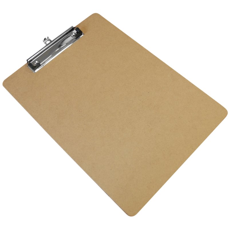 Won write galvanised bulldog clip, brown, with hanging eye