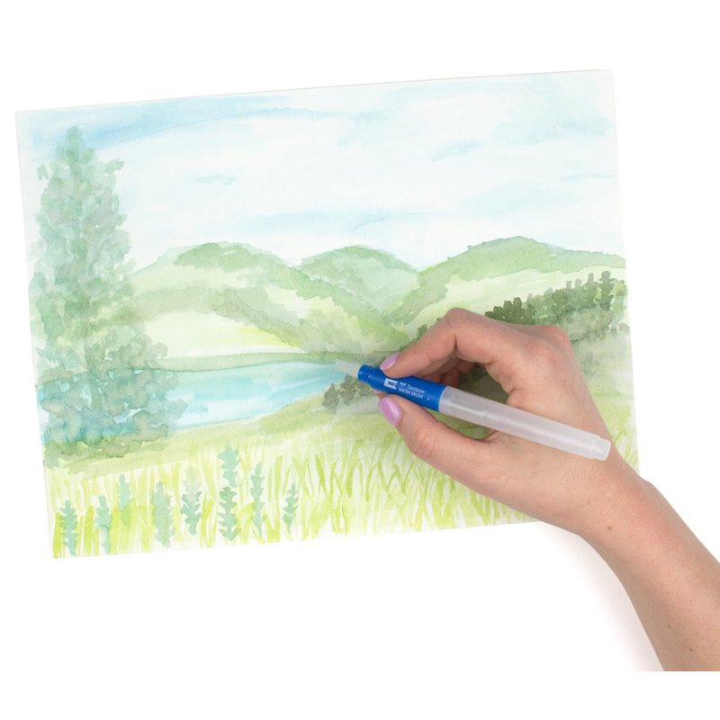 TOMBOW waterpenseeltje, plat, 6 ml, aquareltechnieken