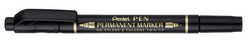 Pentel permanente marker dubbelspits, blauw, 0,4-1,2 mm