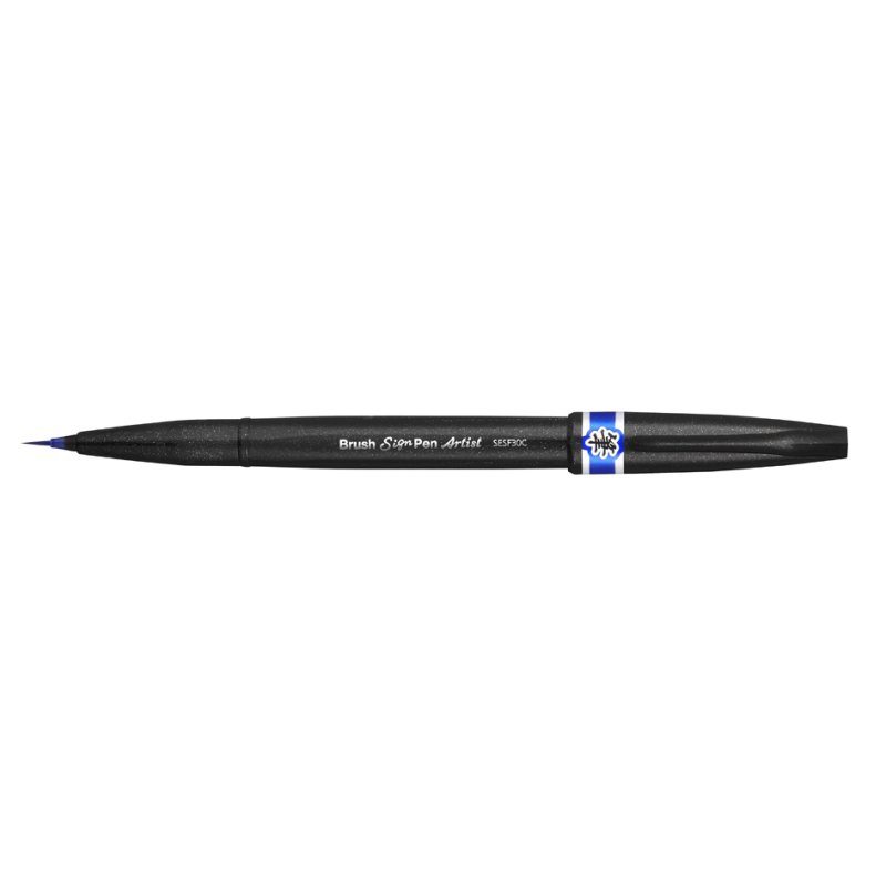 Pentel stylo-pinceau Feutre Artistique, gris, pointe fibre synthétique