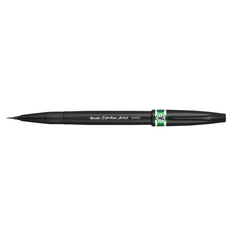 Pentel stylo-pinceau Feutre Artistique, gris, pointe fibre synthétique