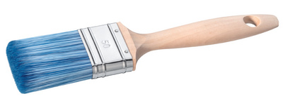 WESTEX platte kwast SolidPro L, 40 mm, ongelakte houten steel, roestbestendige zwing