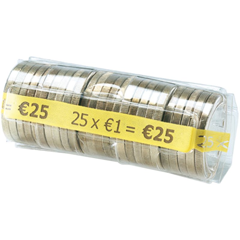 RESKAL étuis à monnaies transparent, pour pièces de 2 centimes, 50 pièces