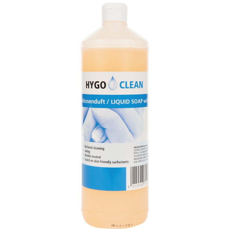 HYGOCLEAN savon pour les mains, parfum abricot, pH-neutre, 1 litre