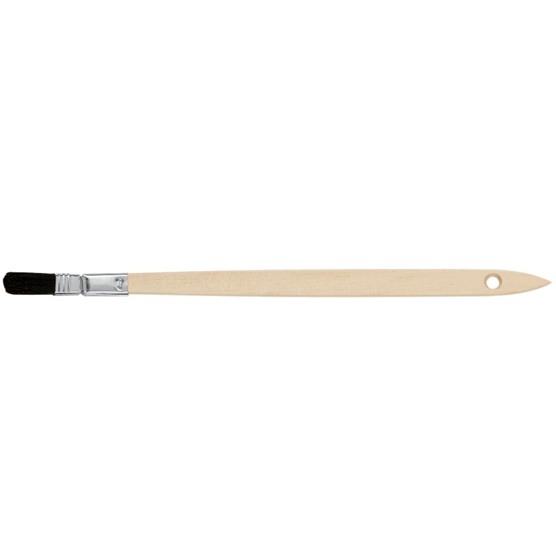 WESTEX pinceau plat soies naturelles, 25 mm, coudé