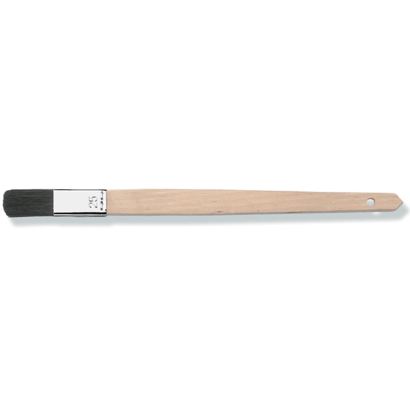 WESTEX flat brush natural bristles, 25 mm, hardwood handle