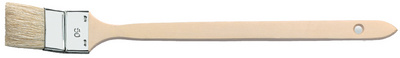 WESTEX pinceau d'angle, 75 mm, manche en bois, poils synthétiques PET
