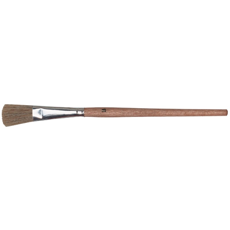 WESTEX universal brush size 10, natural bristle fan model, short handle