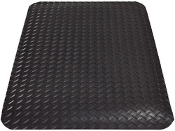 miltex werkplekmat Yoga Deck Ultra, 900×1500 mm, zwart met gele rand, 14 mm