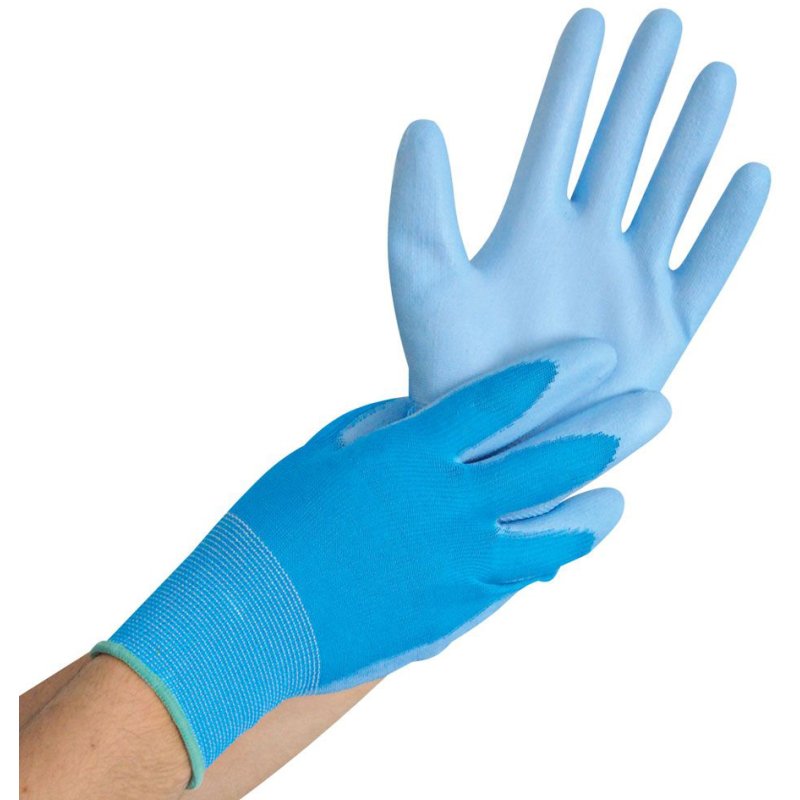 HYGOSTAR gant de travail Ultra Flex Hand, blanc, taille S, 12 paires