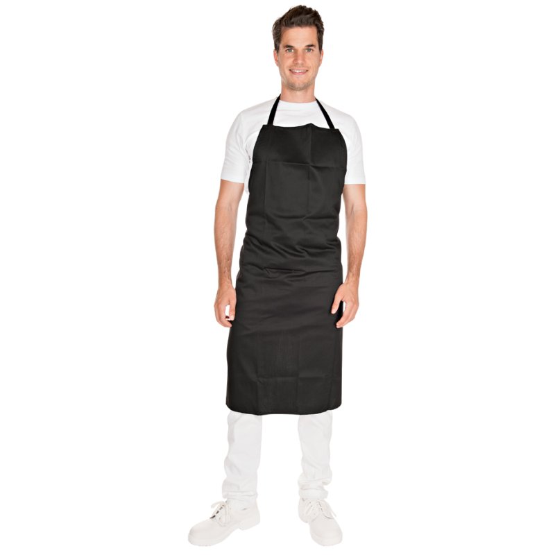 HYGOSTAR slabberschort polycotton, zwart, 80×80 cm, 2 stuks