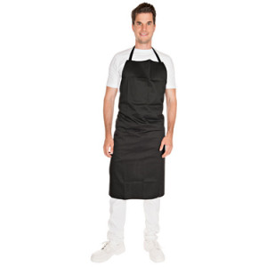 HYGOSTAR slabberschort polycotton, zwart, 80×80 cm, 2 stuks