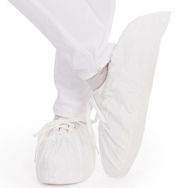 HYGOSTAR CPE overschoenen anti-slip, wit, 50 stuks