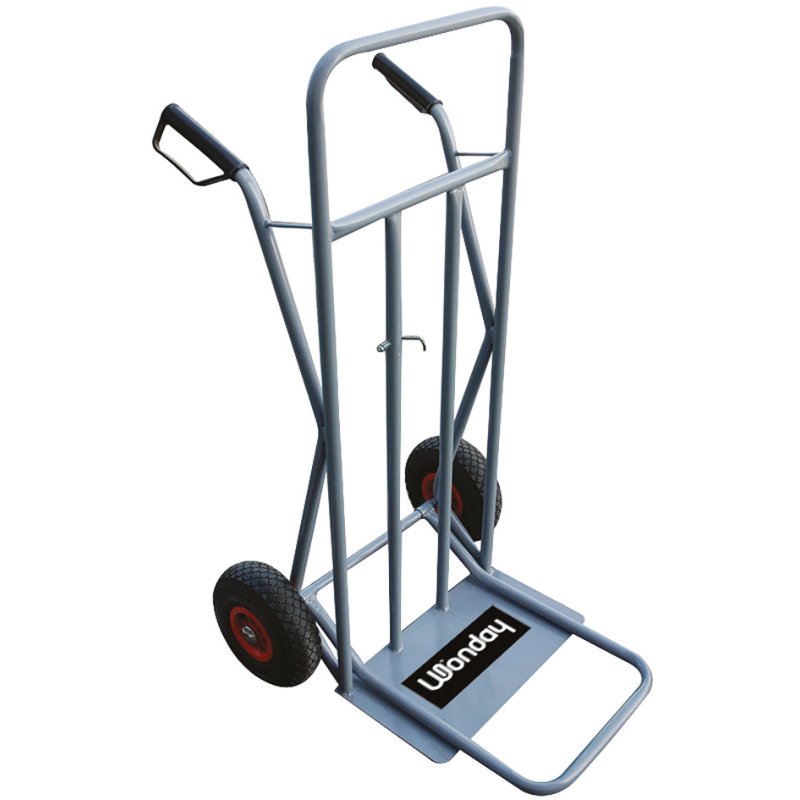 Wonday trolley, powder-coated steel, 300 kg load capacity, grey