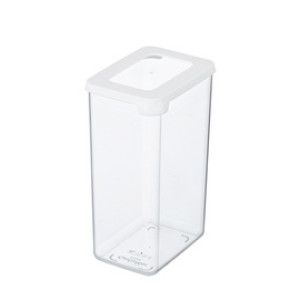 GastroMax voorraaddoos, 0,35 liter, transparant/wit, luchtdicht
