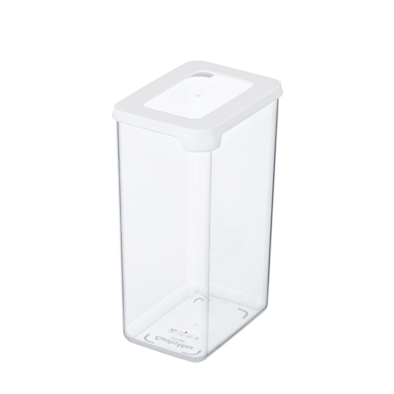 GastroMax voorraaddoos, 0,35 liter, transparant/wit, luchtdicht