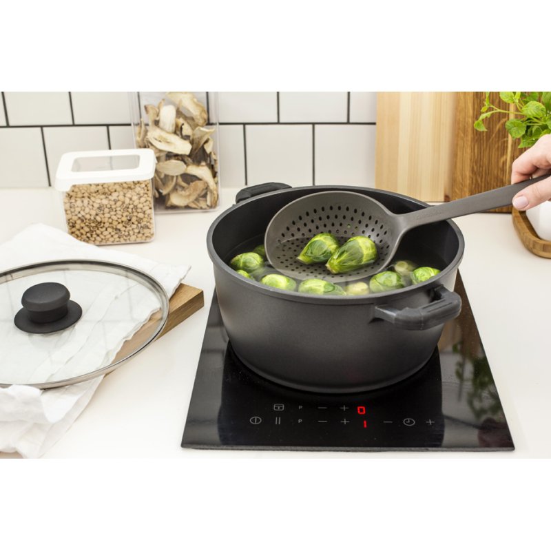 GastroMax zeeflepel Chef, grijs, hittebestendig tot 260°C, extra lange greep