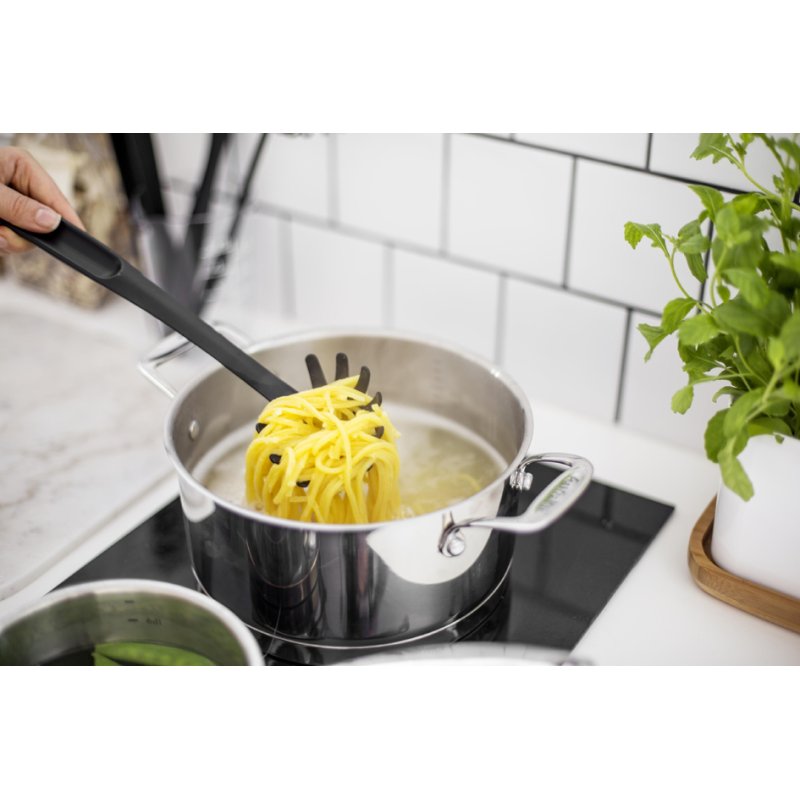 GastroMax pastaspaan, zwart, hittebestendig tot 260°C, 30 cm