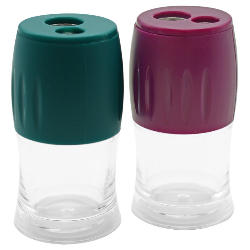 Wonday Liberty pencil sharpener, black, plastic container