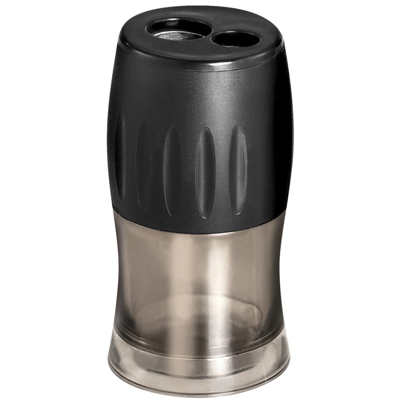 Wonday Liberty pencil sharpener, black, plastic container