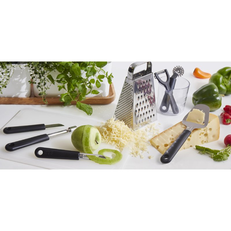 GastroMax kaasschaaf, zwart/roestvrij staal, PP materiaal, 75×15×215 mm