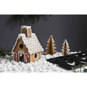 GastroMax uitsteekmal kerstboomkoekjesvorm, kunststof, 285×195 mm