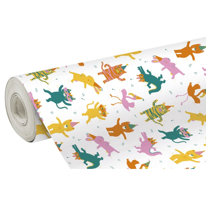 Clairefontaine papier cadeau Géométrique, 700 mm × 50 m, effet or