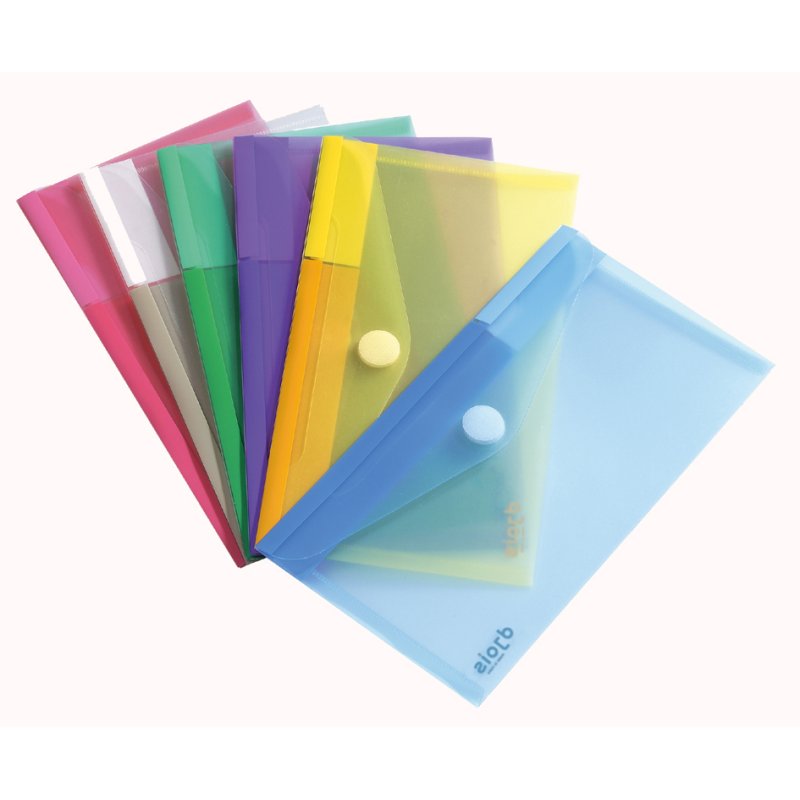 djois pochette de documents sur mesure, couleurs assorties, PP 0,2 mm, 6 pièces