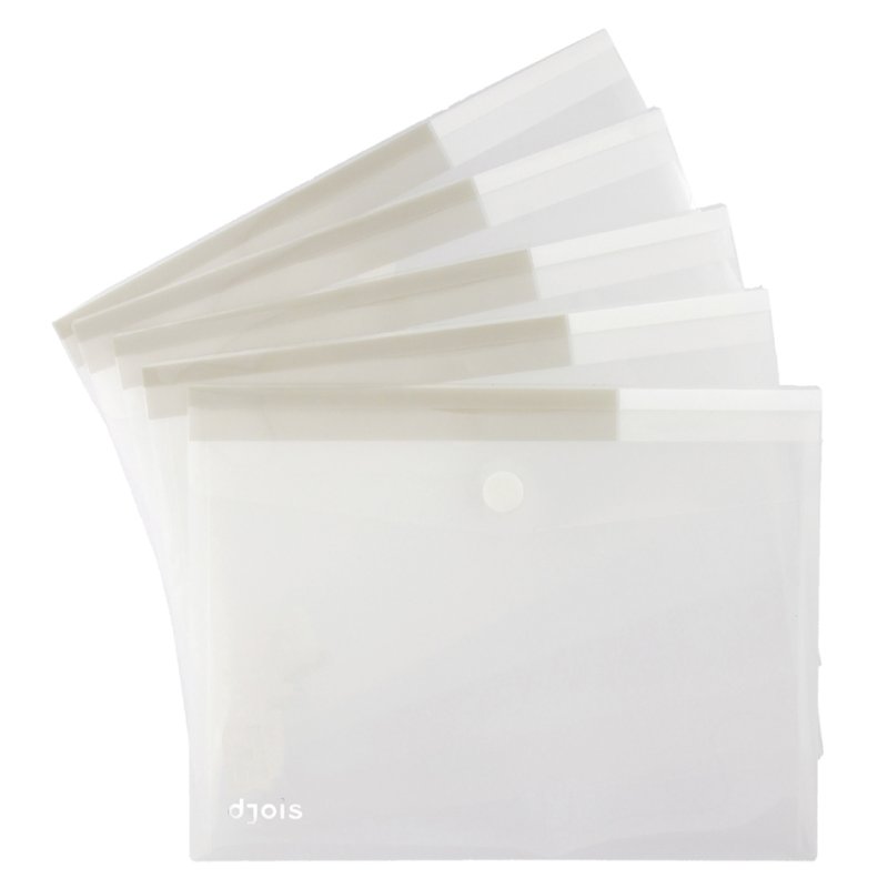 djois pochette de documents sur mesure, couleurs assorties, PP 0,2 mm, 6 pièces