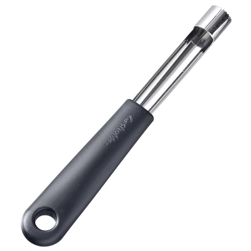 GastroMax appelbooruitsteker, zwart, roestvrijstalen mes, 15×15×200 mm
