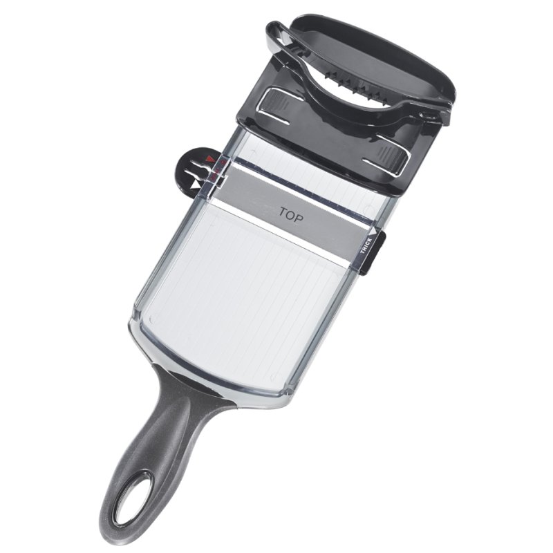 GastroMax groentesnijder mandoline, zwart, 120×45×300 mm
