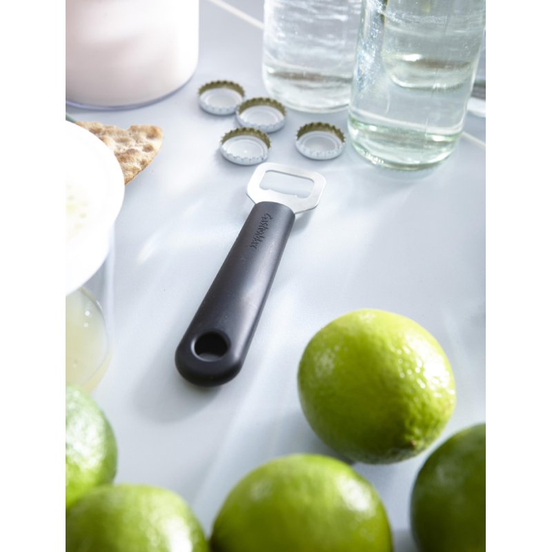 GastroMax flesopener, zwart, PP-handgreep