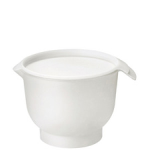 GastroMax mengkom met deksel, wit, 3 liter, PP