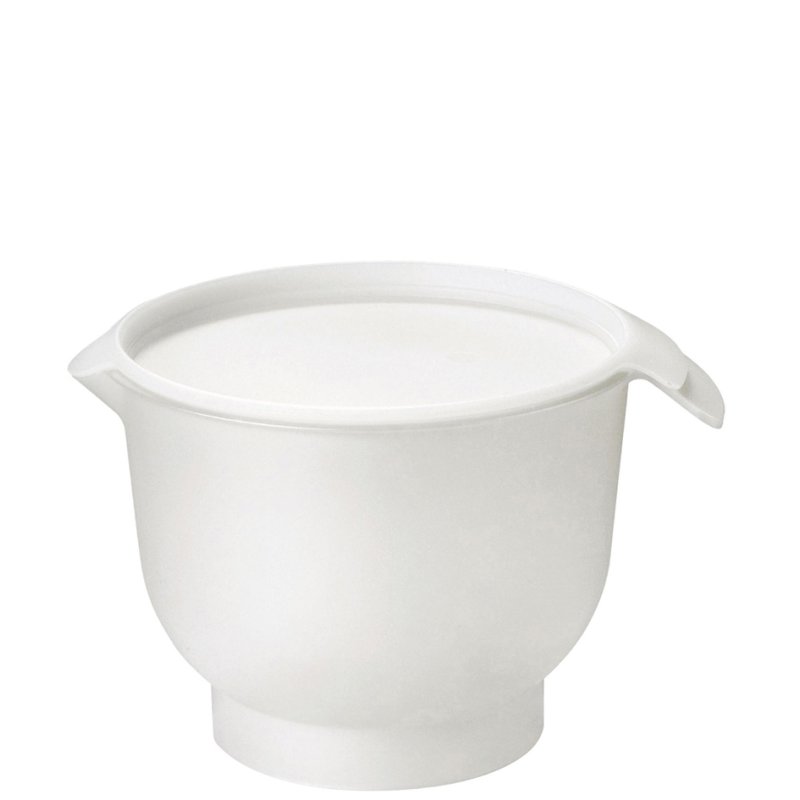 GastroMax mengkom met deksel, wit, 3 liter, PP