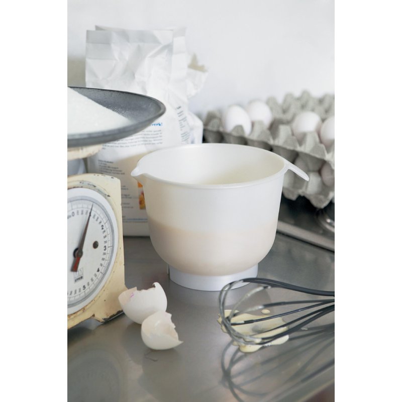 GastroMax mengkom met deksel, wit, 3 liter, PP