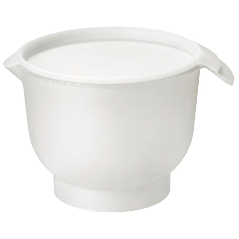 GastroMax mengkom met deksel, wit, 3 liter, PP