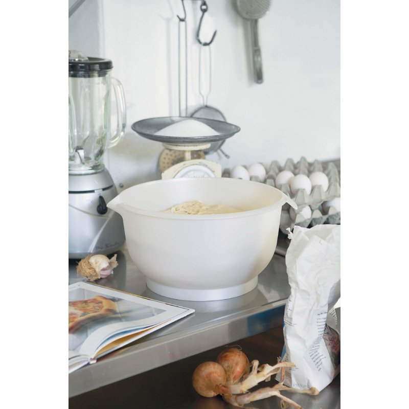 GastroMax kneedkom, 8 liter, wit, met deksel