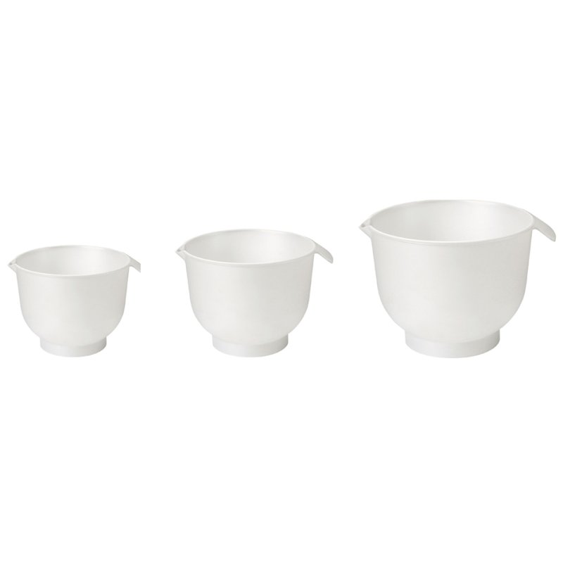 GastroMax mengkommen, wit, set van 3, 1,5-3,0 liter
