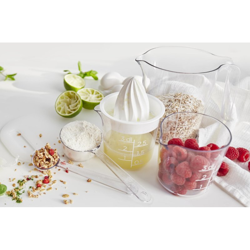GastroMax maatlepels kunststof, transparant, 5-delig set