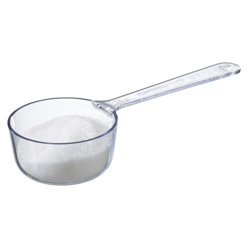 GastroMax maatlepels kunststof, transparant, 5-delig set