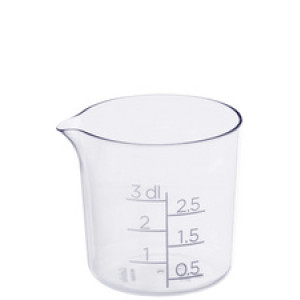 GastroMax maatbeker, transparant, 0,3 liter, SAN