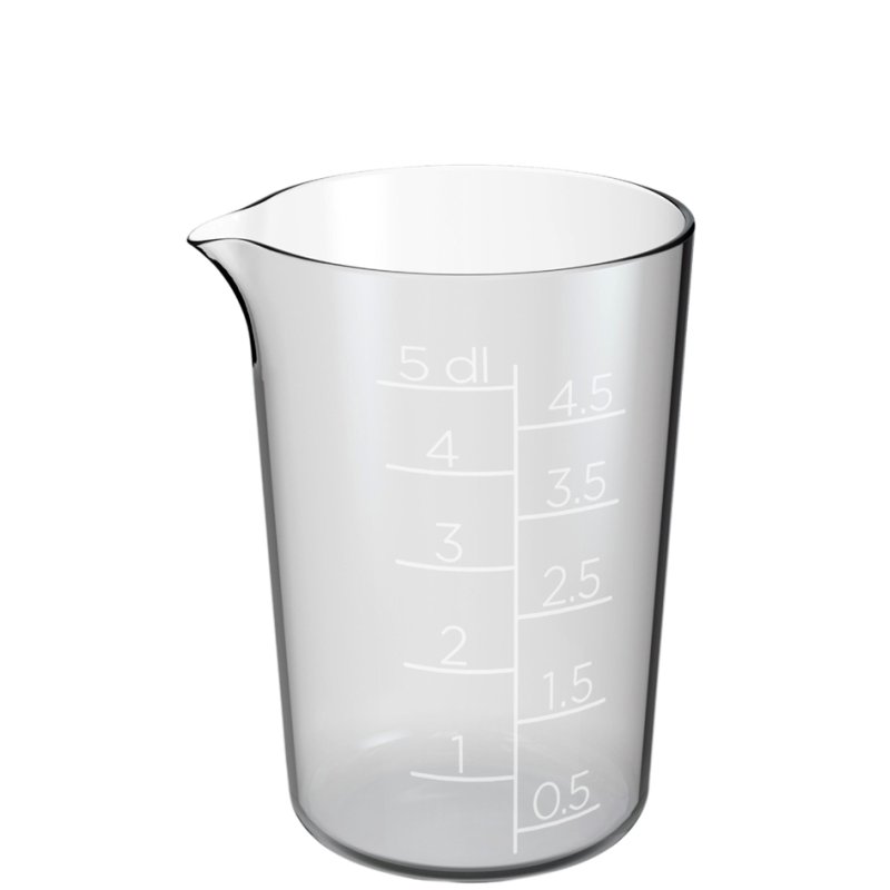 GastroMax maatbeker, transparant, 0,3 liter, SAN