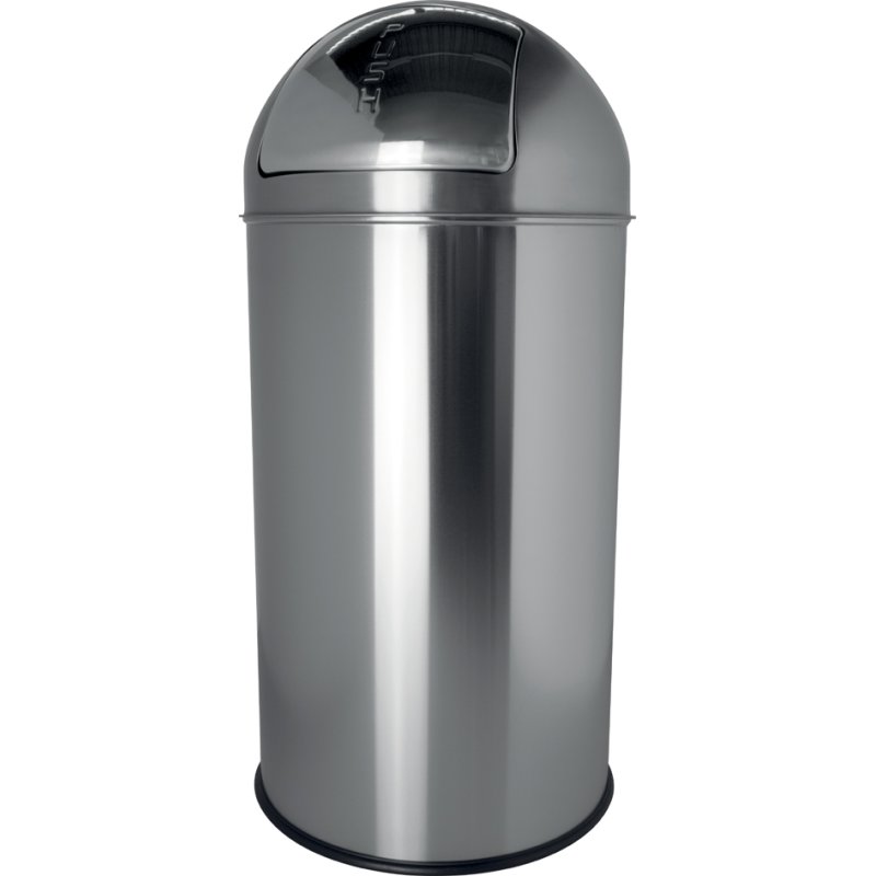 helit metalen afvalbak the dome, wit, 30 liter