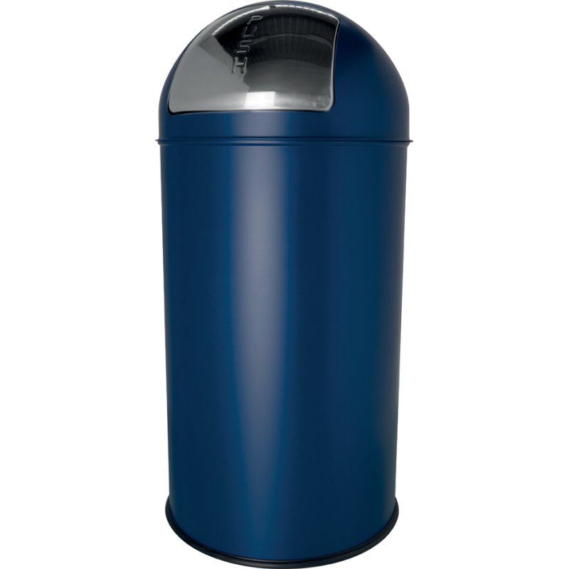 helit metalen afvalbak the dome, wit, 30 liter