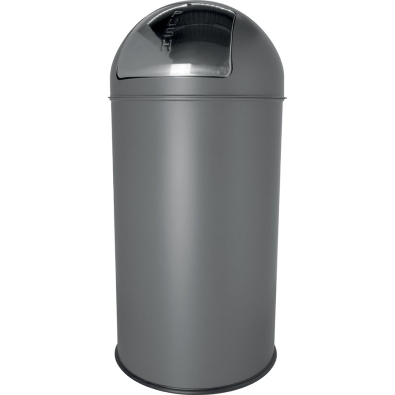 helit metalen afvalbak the dome, wit, 30 liter