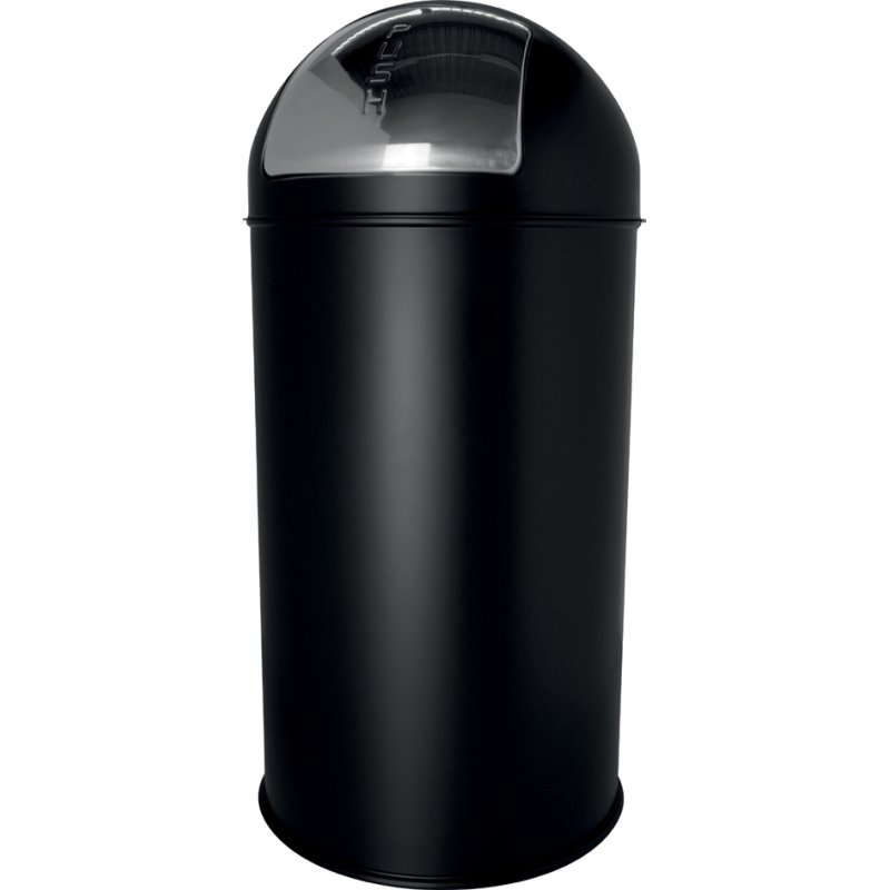helit metalen afvalbak the dome, wit, 30 liter