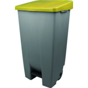 helit pedaalemmer the step chief, 120 liter, blauw, met wielen