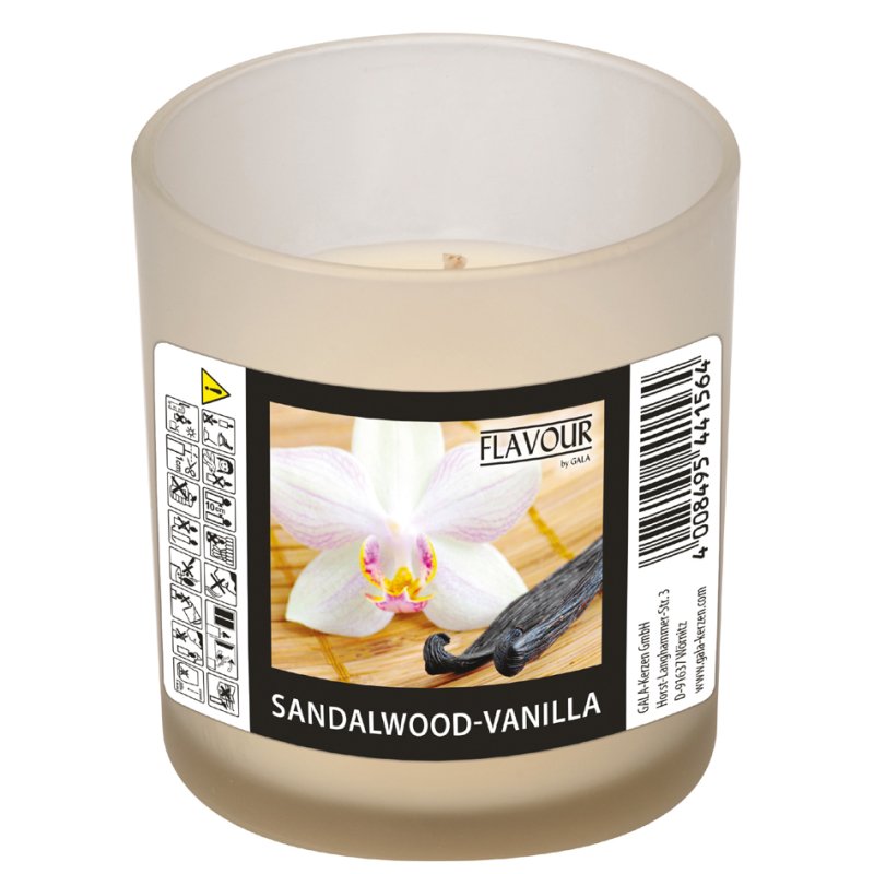GALA FLAVOUR bougie parfumée en verre, orange, paraffine avec huile de palme, 70 mm