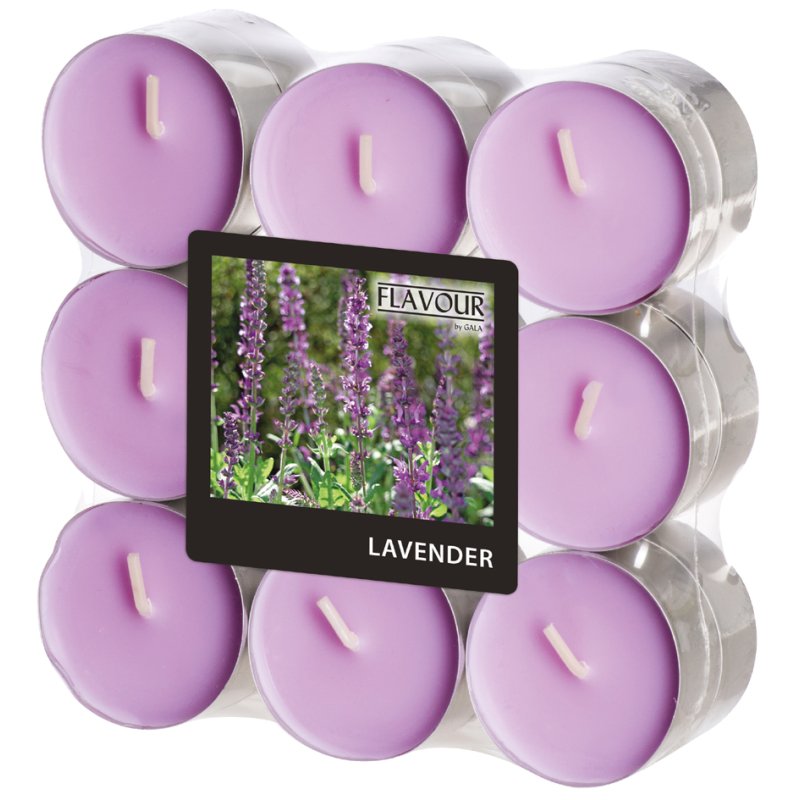 GALA bougies parfumées framboise, 37,5 mm, 18 pièces